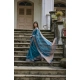 Women's Silk_Blend Butti Pattern Saree With Unstitched Blouse 5.5Mtr (Teal)