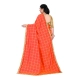Women's Sana Silk Bandhni Saree With Unstitched Blouse 5.5Mtr (Orange)