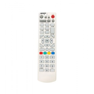 Ecomoye DTH Remote No. 1202, Compatible/Replacement for Solid Free Dish DTH Remote, White (Exactly Same Remote will Only Work)