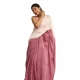 Women's Linen Printed Saree With Unstitched Blouse 5.5Mtr (White) Women's Linen Printed Saree With Unstitched Blouse 5.5Mtr (White)