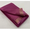 Women's Crepe Chit Pallu Solid Saree With Unstitched Blouse 5.5Mtr (Light Pink) Women's Crepe Chit Pallu Solid Saree With Unstitched Blouse 5.5Mtr (Light Pink)