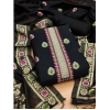 Women's Banarasi Silk Printed Unstitched Salwar Suit Material With Dupatta (Black, 3Mtrs) Women's Banarasi Silk Printed Unstitched Salwar Suit Material With Dupatta (Black, 3Mtrs)