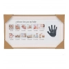 Acrylic Birthday Baby Handprints And Footprints Frame (Multicolor)