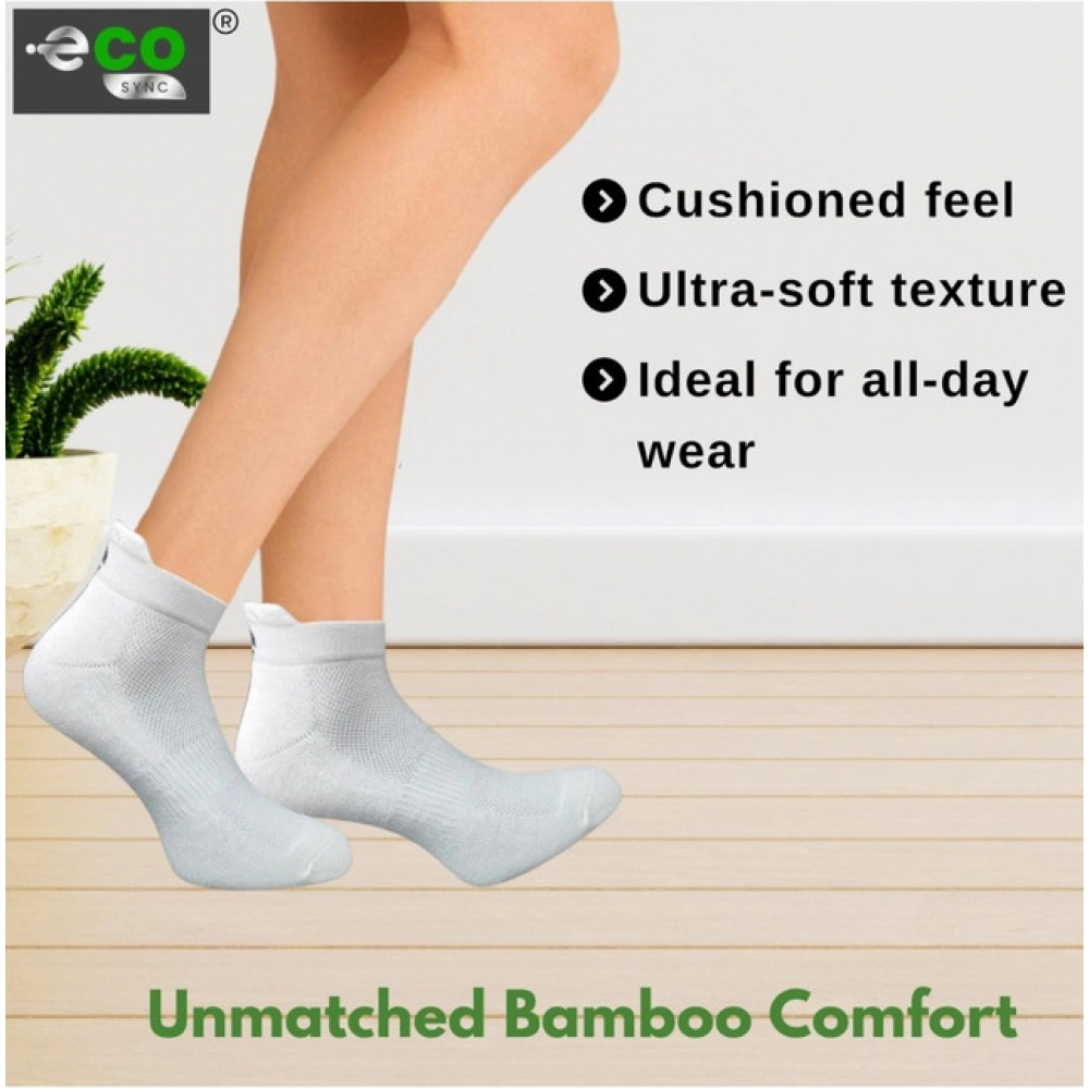 4_Pair Set Unisex Casual Cotton Printed Ankle Length Socks (Multicolor)