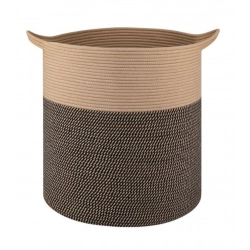 Cotton 12x14 Inch -Storage Basket For Clothes (Dark Brown)