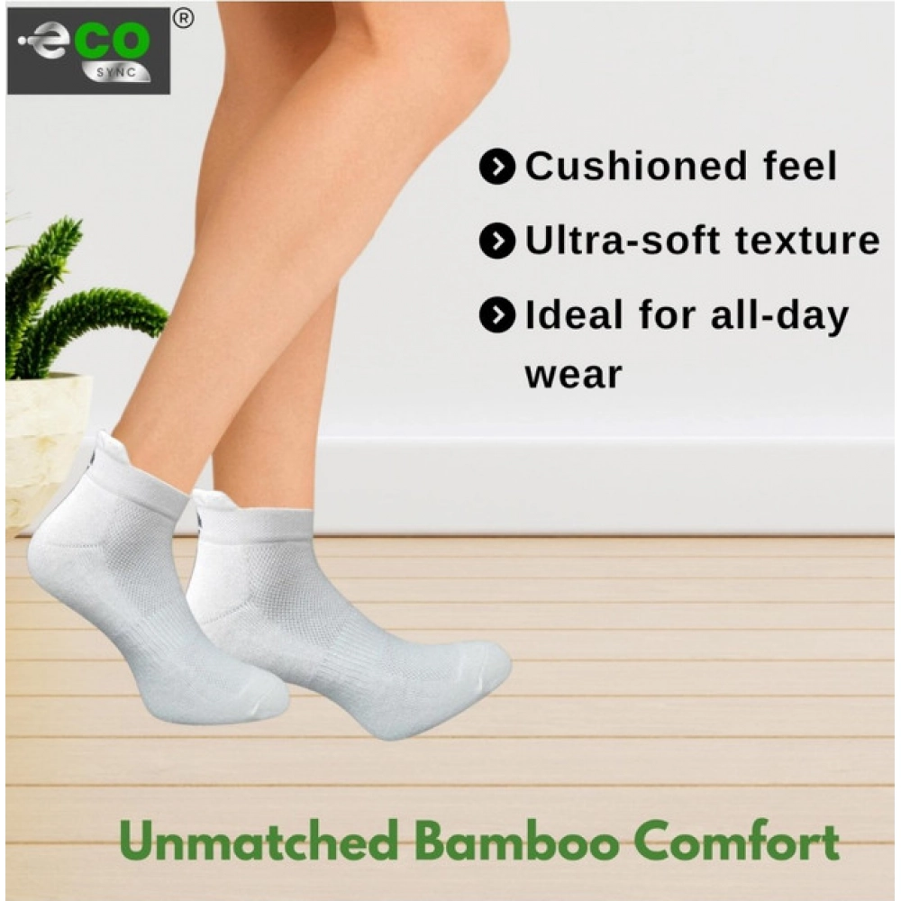 4_Pair Set Unisex Casual Cotton Printed Ankle Length Socks (Multicolor)