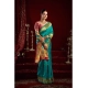 Women's Silk Blend Woven Saree With Unstitched Blouse 5.5 Mtr (Aqua_Blue)