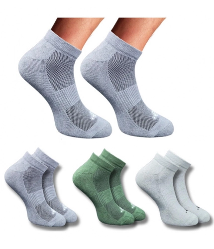 3_Pair Set Unisex Casual Cotton Printed Low Cut Socks (Multicolor)