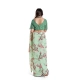 Women's Georgette Printed Saree With Unstitched Blouse 5.5Mtr (Light Green)