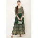 Women's Casual Rayon 3-4th Sleeves Anarkali Kurti (Green)