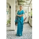 Women's Silk Blend Woven Saree With Unstitched Blouse 5.5 Mtr (Turquoise) Women's Silk Blend Woven Saree With Unstitched Blouse 5.5 Mtr (Turquoise)