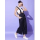 Women's Rayon Pinafore Shoulder Straps Jumpsuit (Black) Women's Rayon Pinafore Shoulder Straps Jumpsuit (Black)