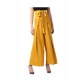 Women's Polyester Solid Smocked Trousers (Yellow) Women's Polyester Solid Smocked Trousers (Yellow)