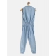 Girl's Denim Embellished Sleeveless Jumpsuit (Blue) Girl's Denim Embellished Sleeveless Jumpsuit (Blue)