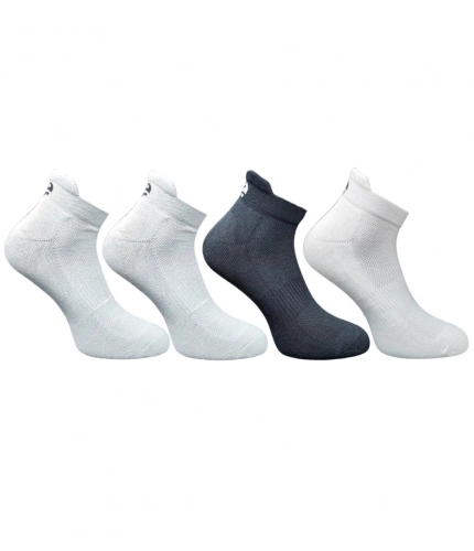 4_Pair Set Unisex Casual Cotton Printed Ankle Length Socks (Multicolor)