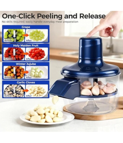 Plastic Solid An Electric Automatic Peeler (Blue)