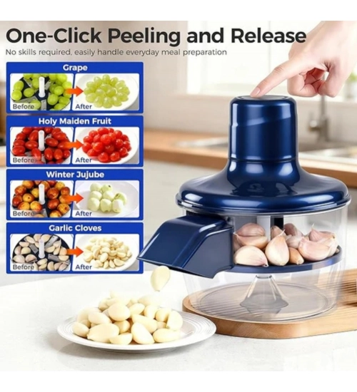 Plastic Solid An Electric Automatic Peeler (Blue)