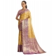Women's Faux_Banarasi_Silk Woven Saree With Unstitched Blouse 5.5Mtr (Yellow) Women's Faux_Banarasi_Silk Woven Saree With Unstitched Blouse 5.5Mtr (Yellow)