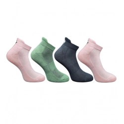 4_Pair Set Unisex Casual Cotton Printed Ankle Length Socks (Multicolor)