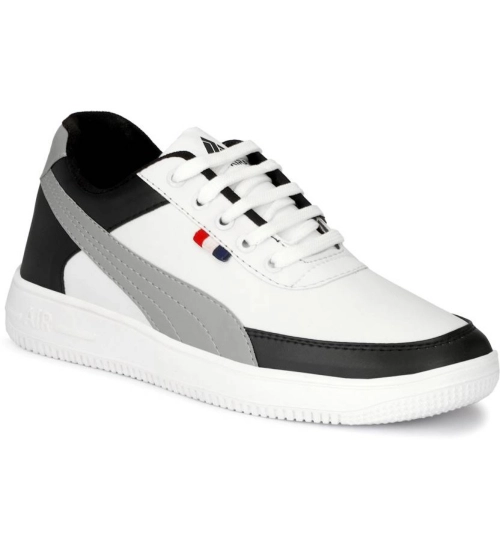 Men's Casual Synthetic Lace-ups Casual Shoes (White)