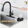 Steel, Plastic Automatic Cup Rinser, Bottle Cleaner, Glass Rinser for Kitchen Sinks 