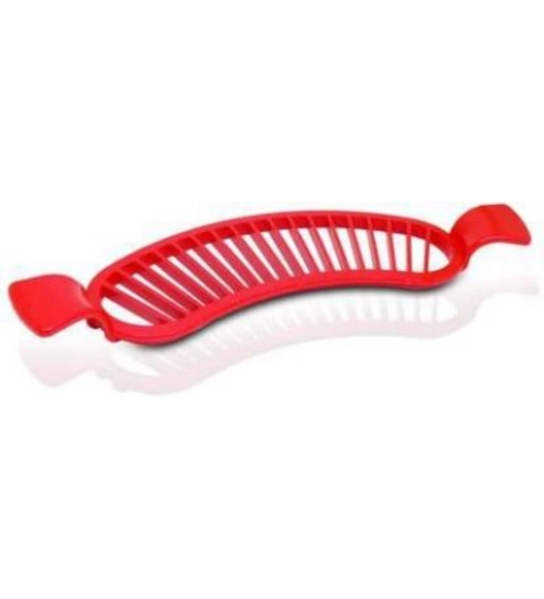 Pack of 8_Banana Slicer Cutter And Chopper – Plastic Fruit Slicers for Salads (Color: Assorted )