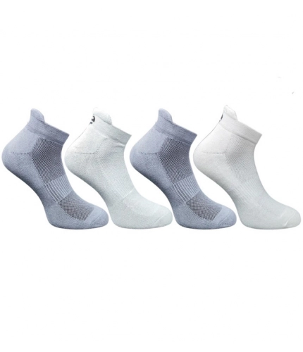 4_Pair Set Unisex Casual Cotton Printed Ankle Length Socks (Multicolor)