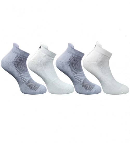 4_Pair Set Unisex Casual Cotton Printed Ankle Length Socks (Multicolor)