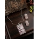 Women's Brass Silver Plated Pendant Set (Pink) Women's Brass Silver Plated Pendant Set (Pink)