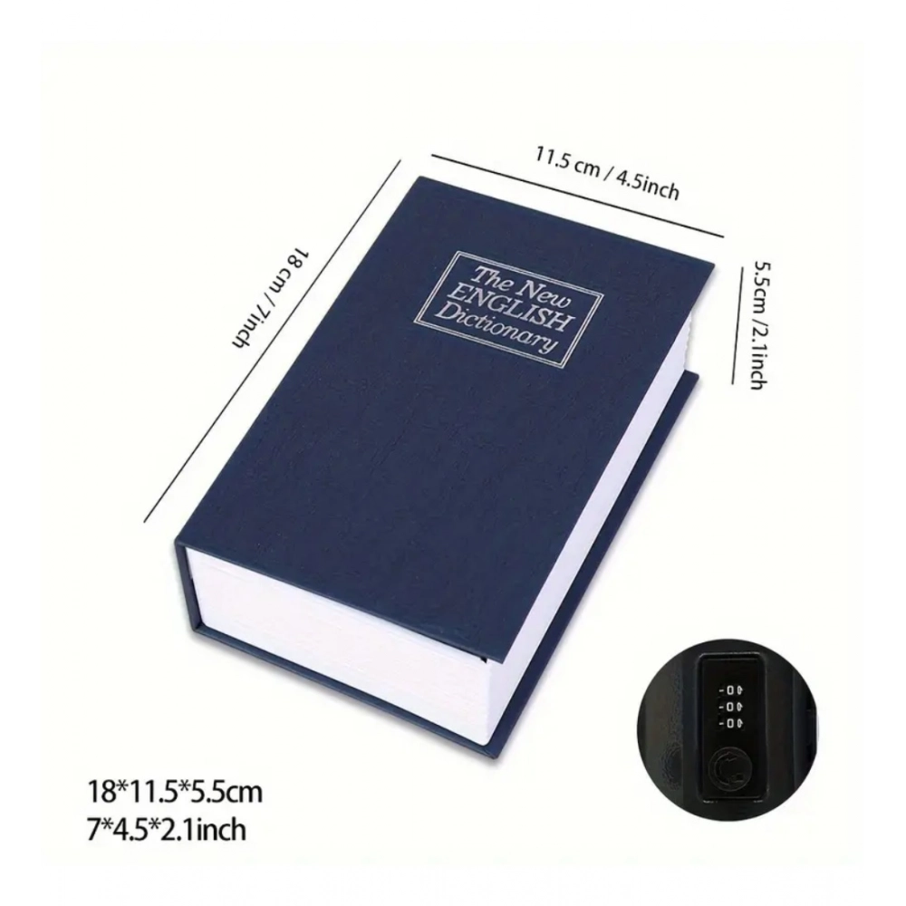 Secret Book Safe with Number Locker (Blue)