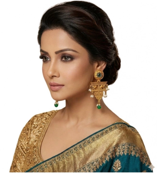 Women's Zinc Alloy Gold Plated Chandelier Earrings (Multicolor)