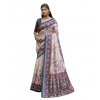 Women's Faux_Tussar Floral Jal With Patola Print Saree With Unstitched Blouse 5.5Mtr (Black) Women's Faux_Tussar Floral Jal With Patola Print Saree With Unstitched Blouse 5.5Mtr (Black)