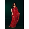 Women's Net Sequence Saree With Unstitched Blouse 5.5Mtr (Red) Women's Net Sequence Saree With Unstitched Blouse 5.5Mtr (Red)