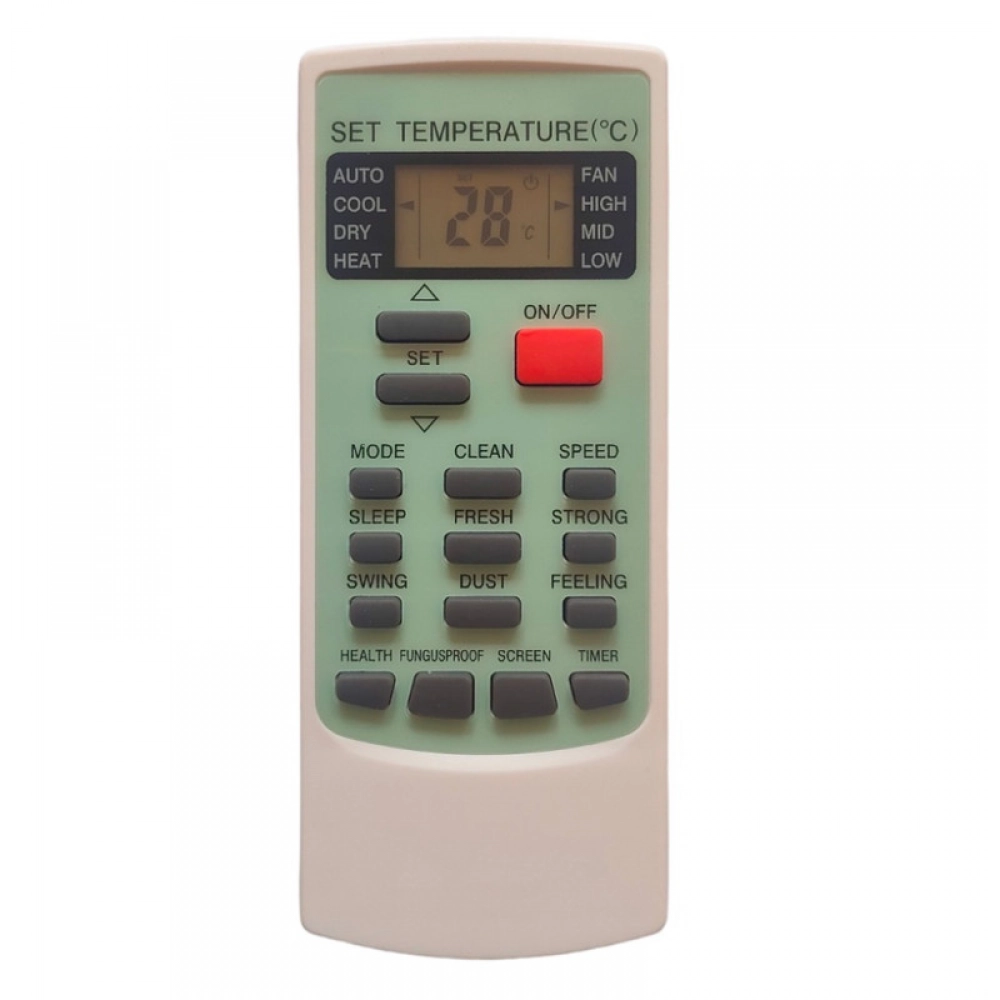 Ecomoye AC Remote No. 45 (No Backlight), Compatible/Replacement for Voltas AC Remote Control, White (Exactly Same Remote will Only Work)