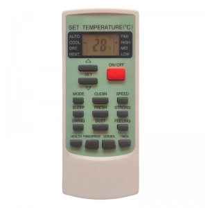 Ecomoye AC Remote No. 45 (No Backlight), Compatible/Replacement for Voltas AC Remote Control, White (Exactly Same Remote will Only Work)