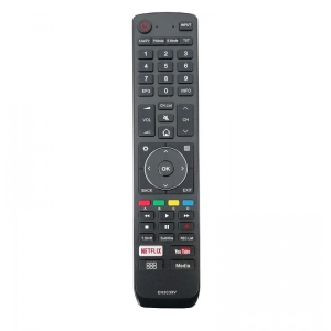 Ecomoye Smart TV Remote No. EN3C39V (No Voice), Compatible/Replacement for Vu Smart TV LCD/LED Remote Control, Black (Exactly Same Remote will Only Work)