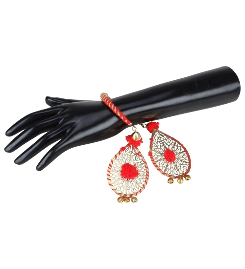 Women's Alloy Hanging Thread Bracelet-Red