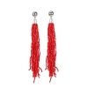 Dropship Women's Alloy, Beads Hook Dangler Hanging Earrings-Red