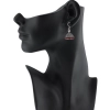 Dropship Women's Alloy Hook Dangler Hanging Silver Plated Earrings-Silver