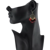 Dropship Women's Alloy Hook Dangler Hanging Tassel Earrings-Multicolour