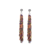 Dropship Women's Alloy, Beads Hook Dangler Hanging Earrings-Multicolour