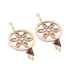 Dropship Women's Alloy, Beads Hook Dangler Hanging Earrings-Brown