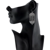 Dropship Women's Silver Plated Hook Dangler Hanging Earrings-Silver