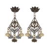 Dropship Women's Alloy, silver Plated Hook Dangler Hanging Earrings-Golden