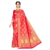Women's Banarasi silk Saree with Blouse (Red, 5-6mtr) Women's Banarasi silk Saree with Blouse (Red, 5-6mtr)