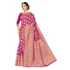 Women's Banarasi silk Saree with Blouse (Wine, 5-6mtr) Women's Banarasi silk Saree with Blouse (Wine, 5-6mtr)