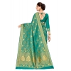 Women's Banarasi silk Saree with Blouse (Green, 5-6mtr) Women's Banarasi silk Saree with Blouse (Green, 5-6mtr)
