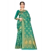 Women's Banarasi silk Saree with Blouse (Green, 5-6mtr) Women's Banarasi silk Saree with Blouse (Green, 5-6mtr)