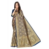 Women's Banarasi silk Saree with Blouse (Navy blue, 5-6mtr) Women's Banarasi silk Saree with Blouse (Navy blue, 5-6mtr)