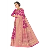 Women's Banarasi silk Saree with Blouse (Wine, 5-6mtr) Women's Banarasi silk Saree with Blouse (Wine, 5-6mtr)